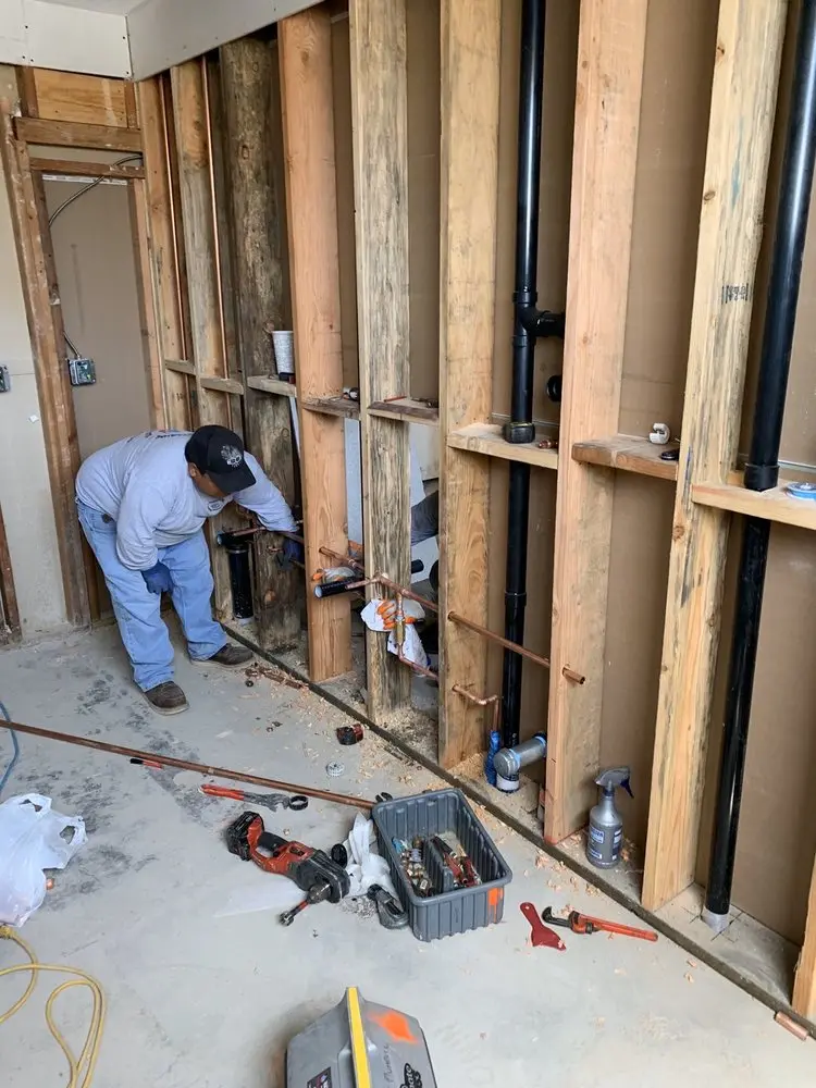 Commercial rough-in plumbing for Gas Line Repair in Plainedge